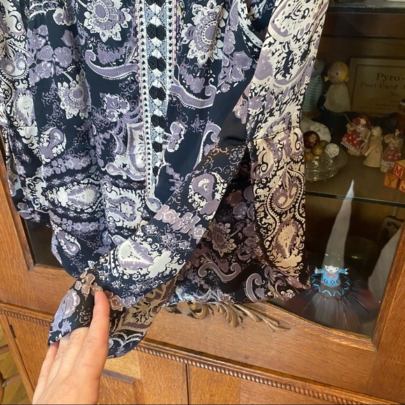 Odd Molly Paisley Print Dress w/ Embroidered Trim - Picture 6 of 10